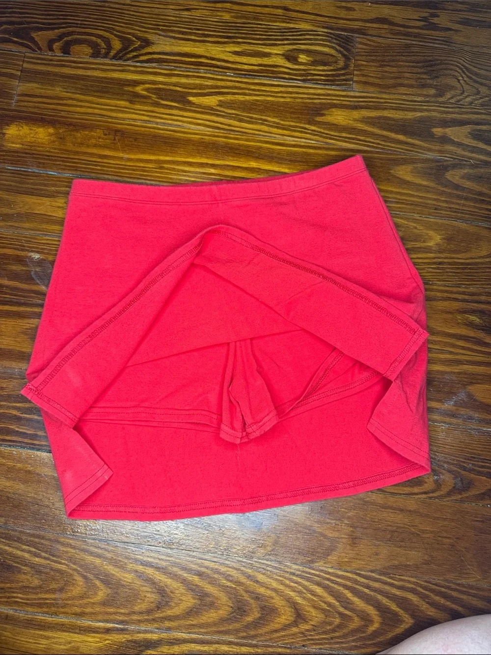 Vintage Red A-line skort